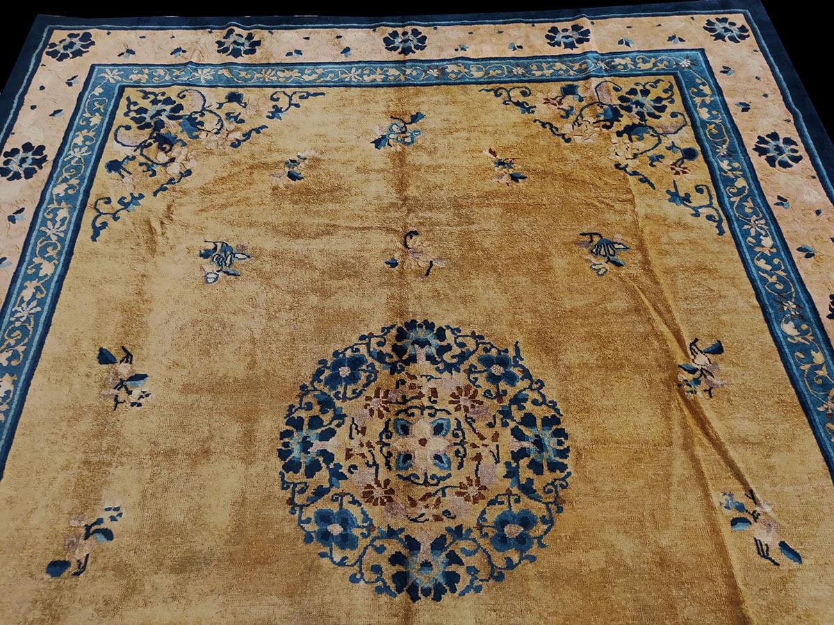 Wool Earl;y 20th Century Chinese Peking Carpet ( 8'2