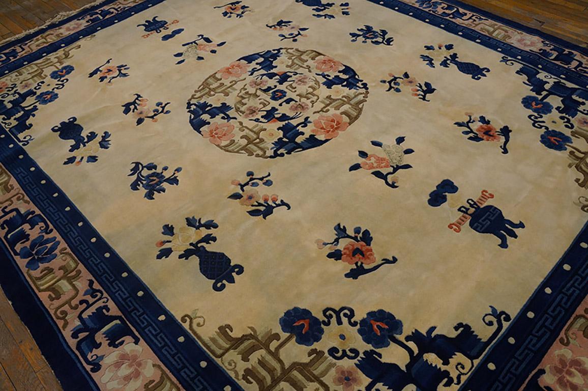 Antique Chinese Peking Rug In Good Condition For Sale In New York, NY