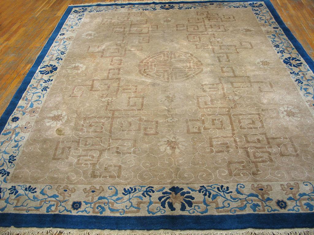 Hand-Knotted Early 20th Century Chinese Peking Carpet ( 8' 2