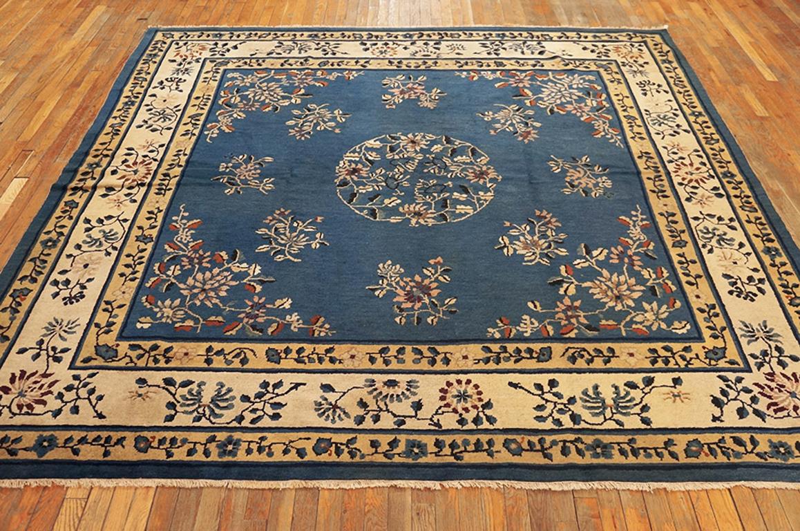 Hand-Knotted Early 20th Century Chinese Peking Carpet ( 8'9