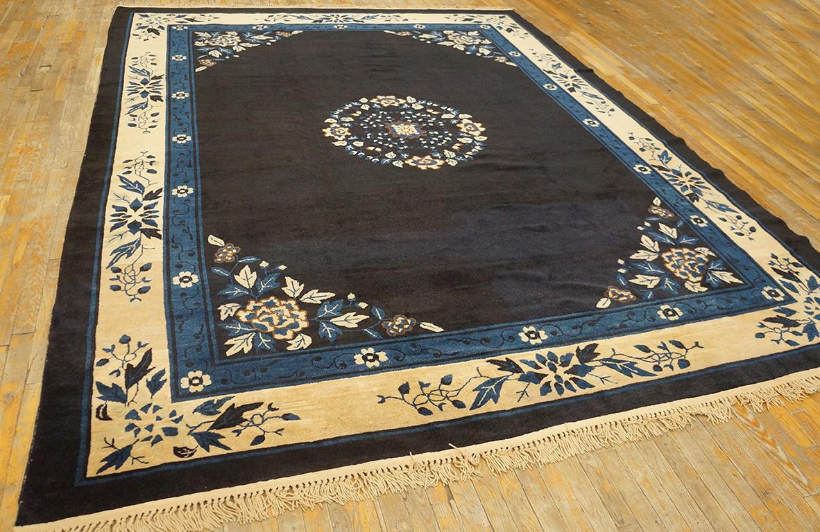 Hand-Knotted Late 19th Century Chinese Peking Carpet ( 8'9