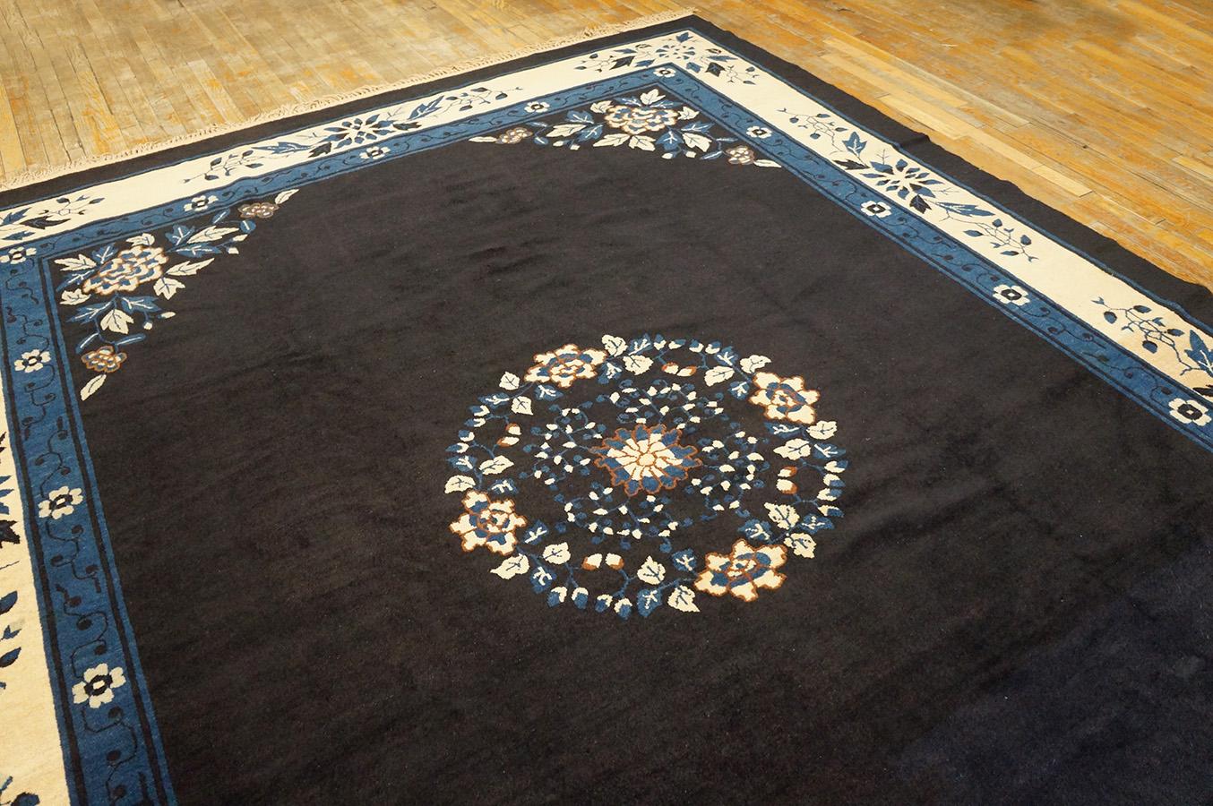 Late 19th Century Chinese Peking Carpet ( 8'9