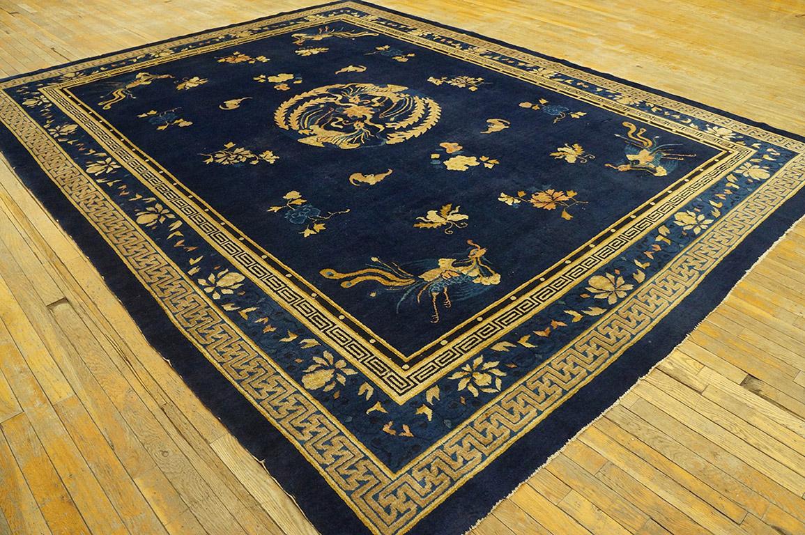 Alfombra china antigua de Pekín 9' 0
