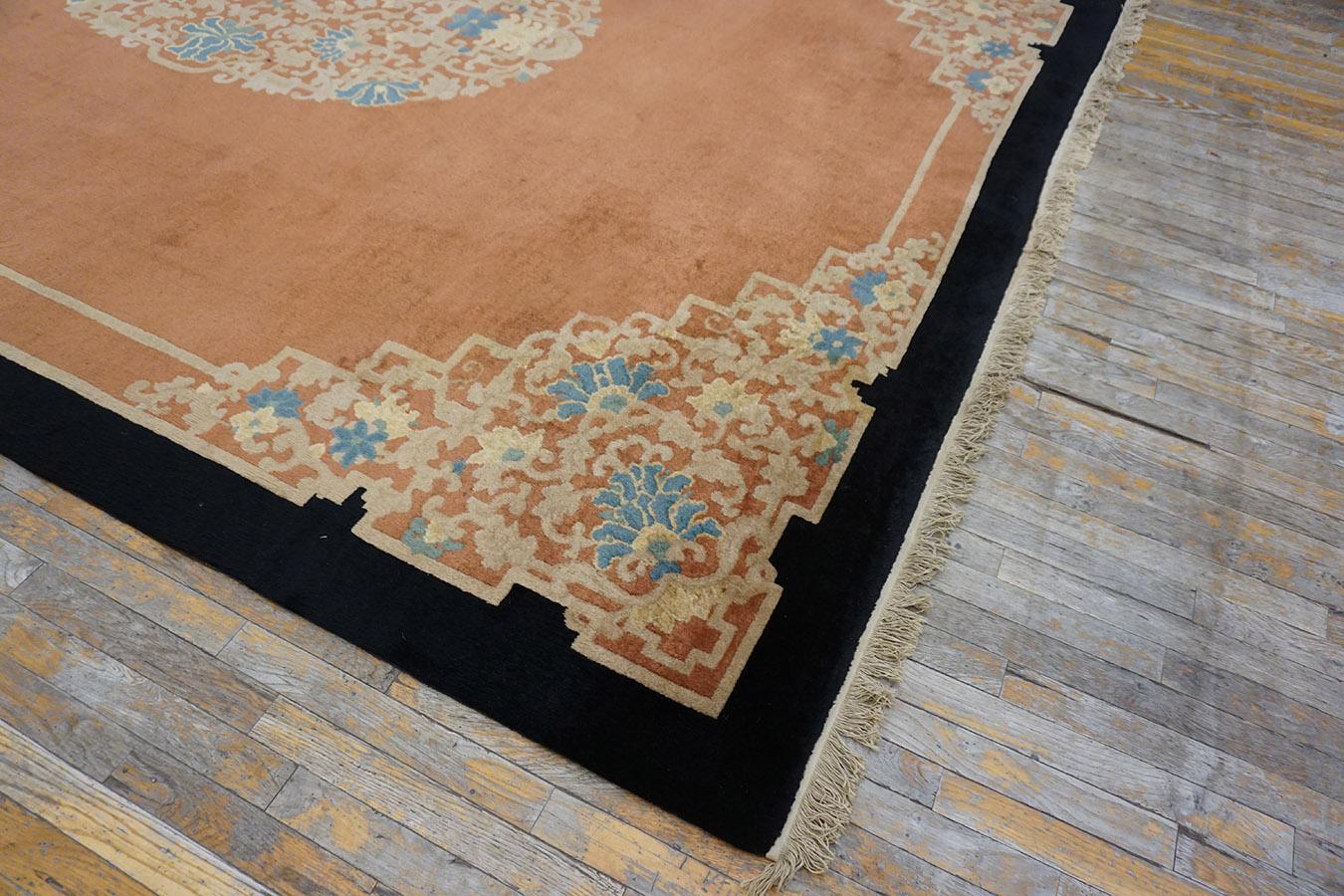 Early 20th Century Chinese Peking Carpet ( 9' x 11'8'' - 275 x 355 ) For Sale 6