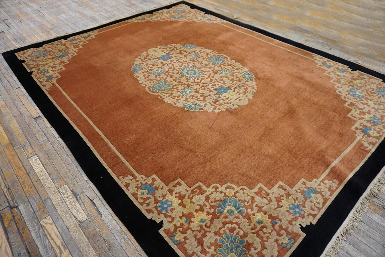 Early 20th Century Chinese Peking Carpet ( 9' x 11'8'' - 275 x 355 ) For Sale 3
