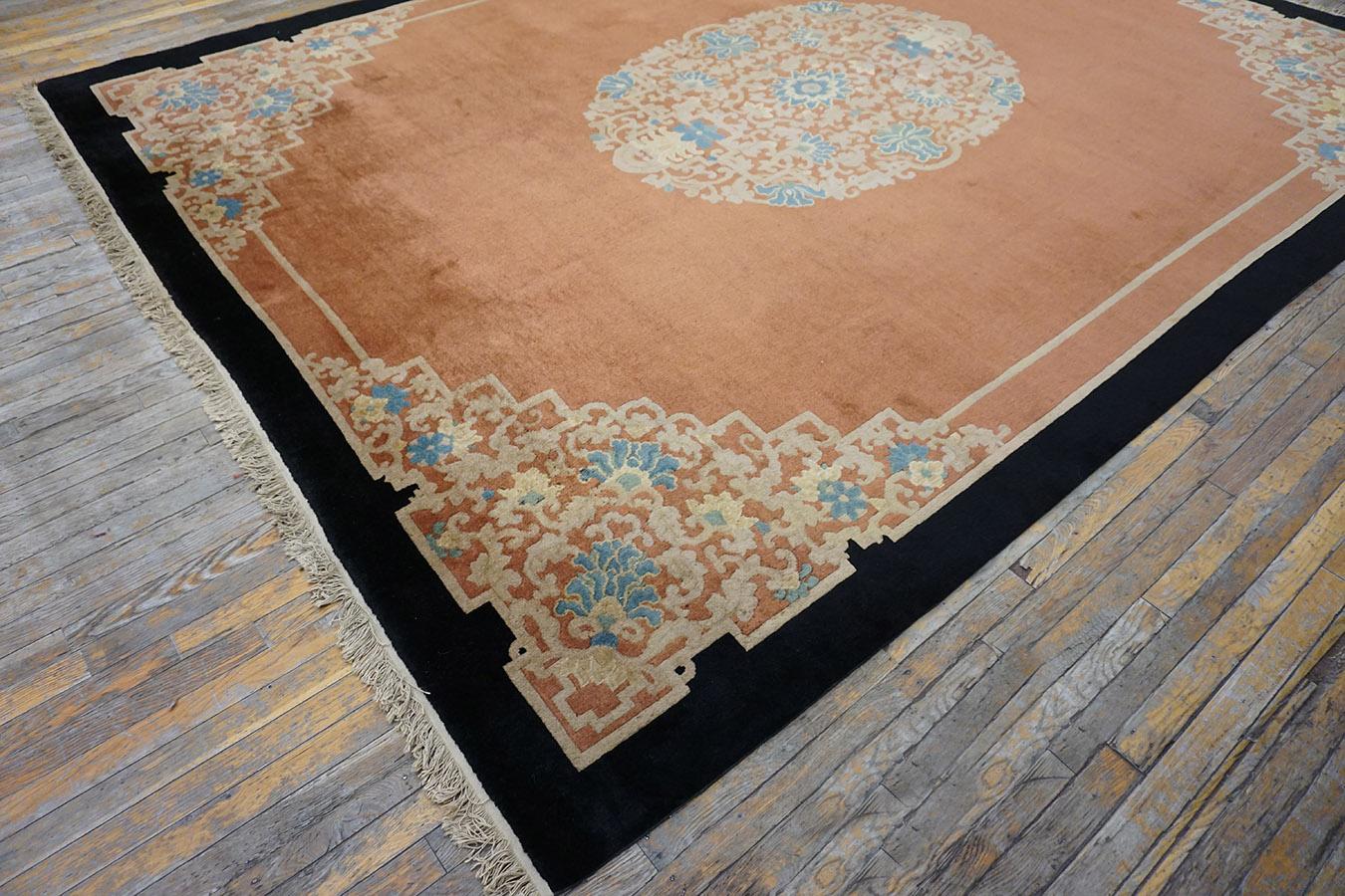 Early 20th Century Chinese Peking Carpet ( 9' x 11'8'' - 275 x 355 ) For Sale 4