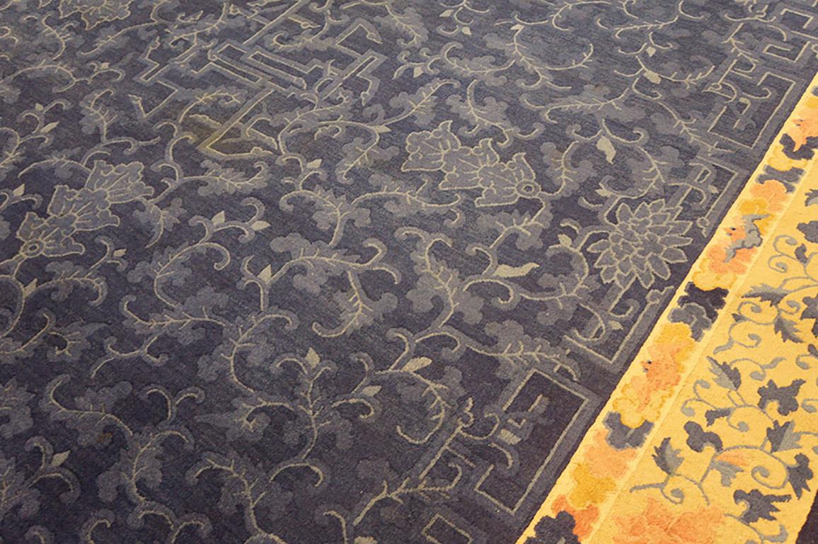 Wool Early 20th Century Chinese Peking Carpet ( 9' x 11'9