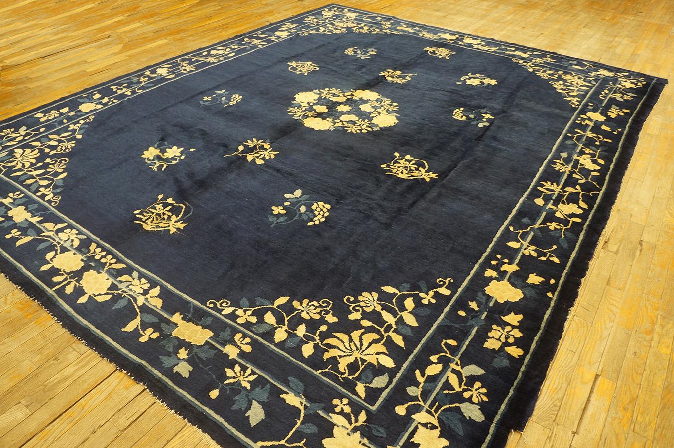 Antique Chinese, Peking Rug 9' 0'' x 11' 4'' For Sale 4