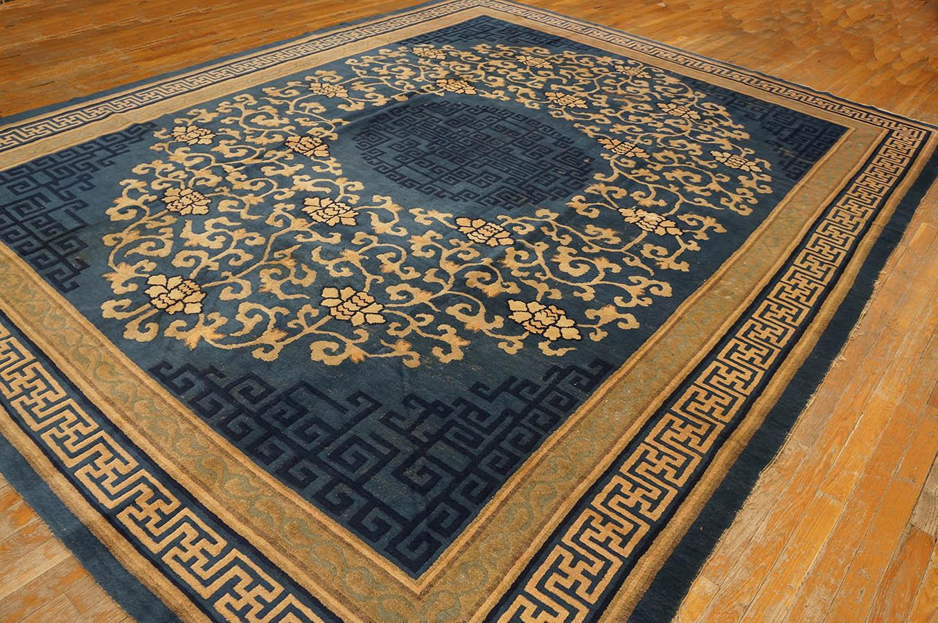 Début du 20ème siècle Tapis pékinois ancien de 9' 0'' x11' 4'' en vente