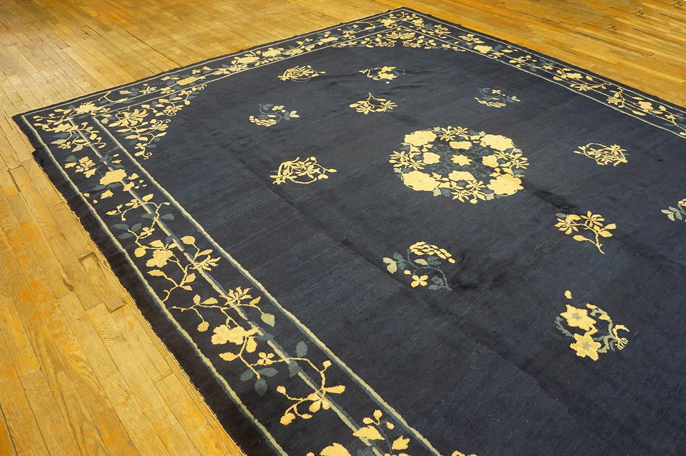 Antique Chinese, Peking Rug 9' 0'' x 11' 4'' For Sale 1