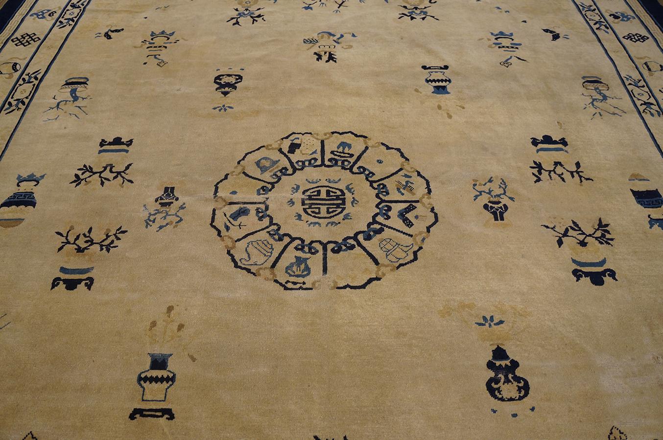 Antique Chinese Peking Rug 9' 0