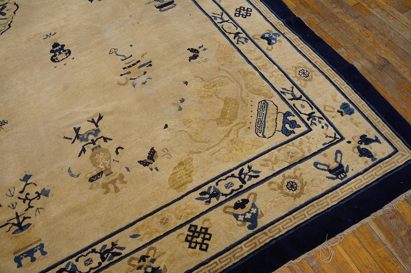 Antique Chinese Peking Rug 9' 0