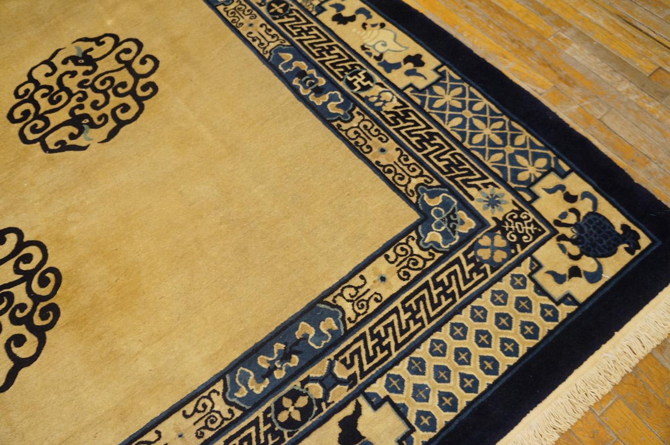 19th Century Chinese Peking Carpet ( 9' x 11'8'' - 275 x 355 ) For Sale 5