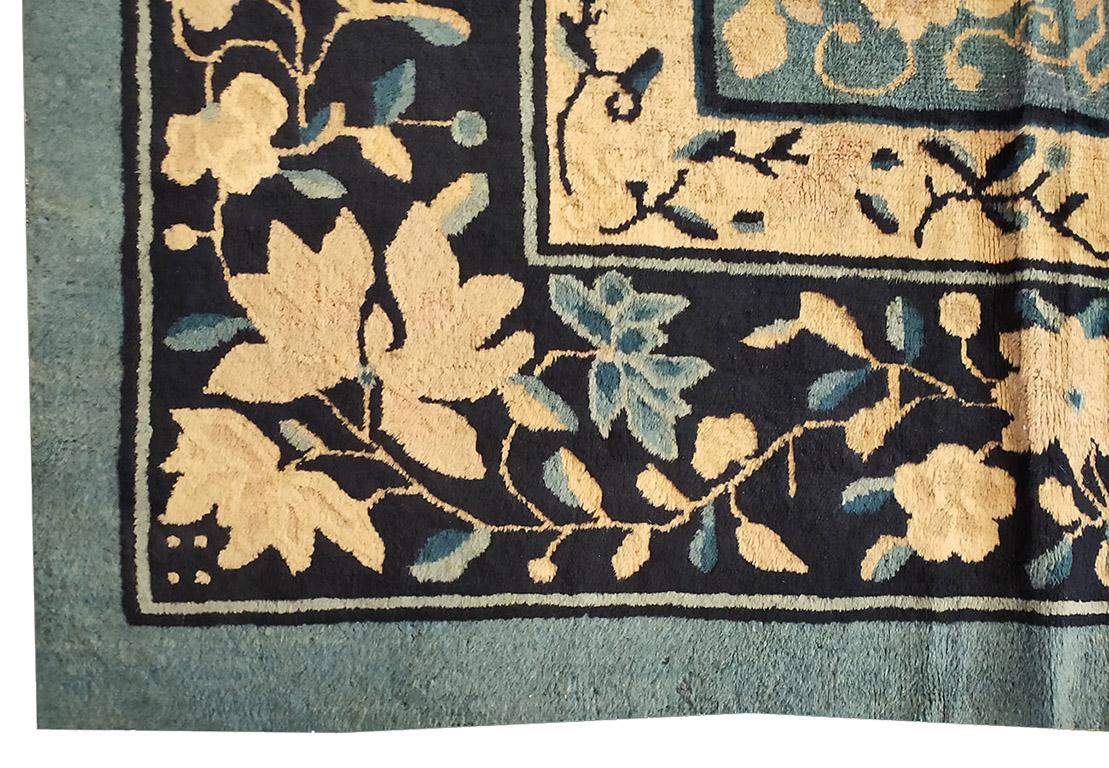 Wool Late 19th Century Chinese Peking Carpet ( 9' x 11' 8'' - 275 x 355 cm ) For Sale