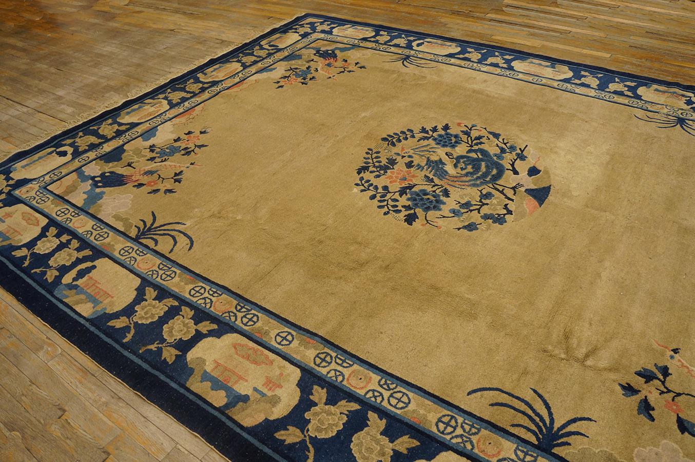 Early 20th Century Chinese Peking Carpet ( 9' x 11'6'' - 275 x 350 ) For Sale 7