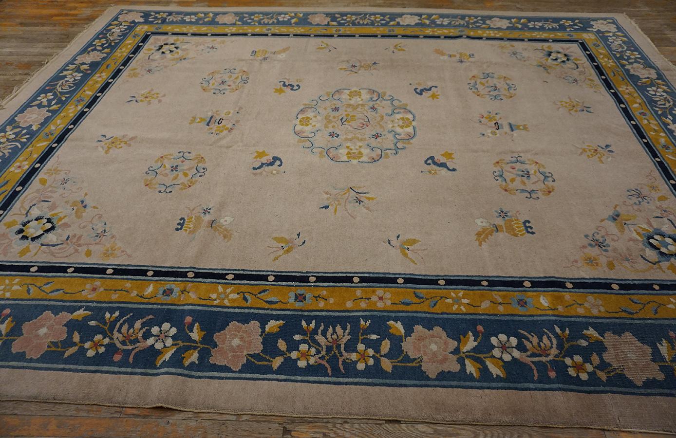 Alfombra china de Pekín de principios del siglo XX ( 9' x 12' - 275 x 365 ) 