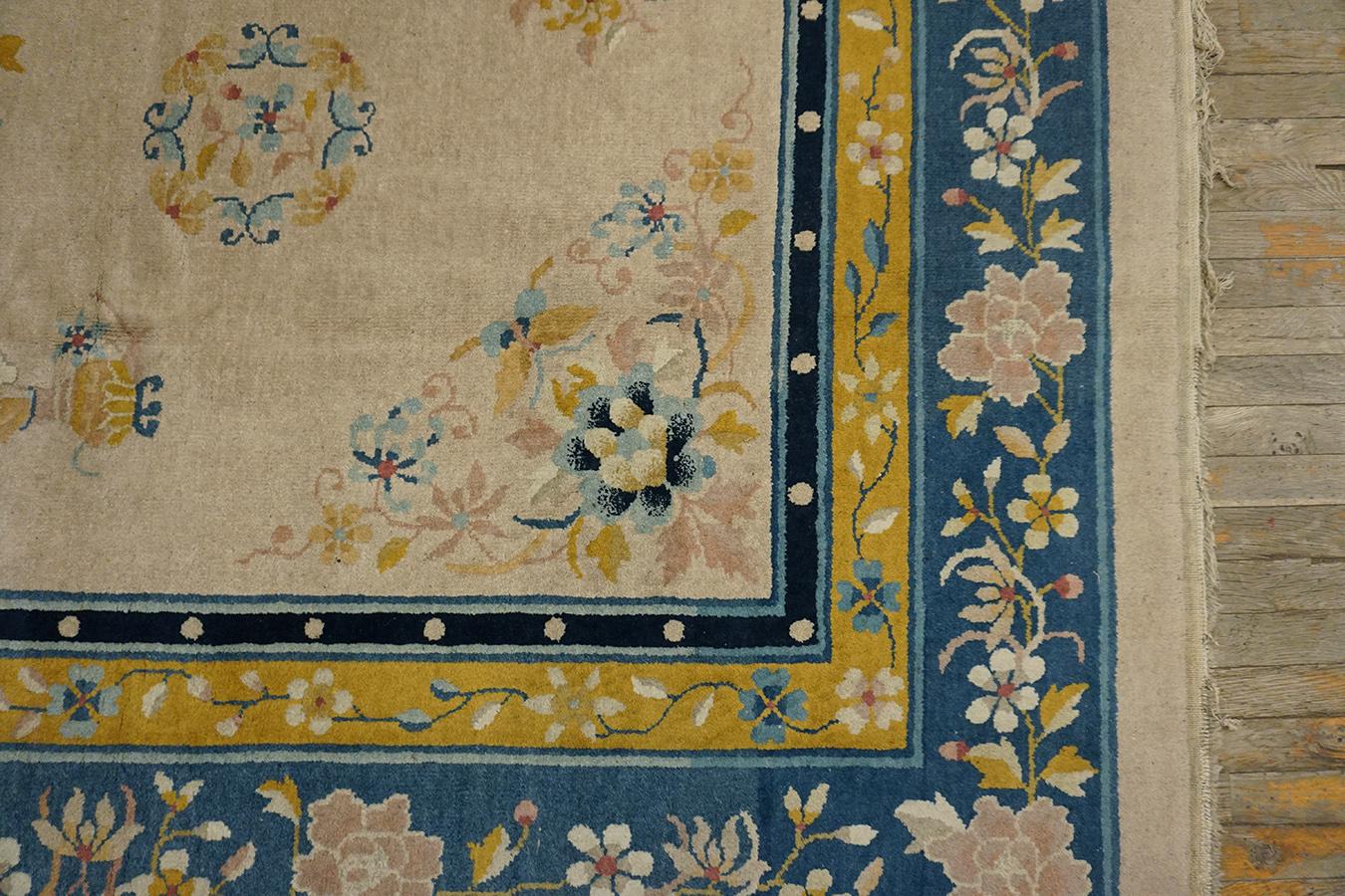 Alfombra china de Pekín de principios del siglo XX ( 9' x 12' - 275 x 365 ) en Bueno estado para la venta en New York, NY