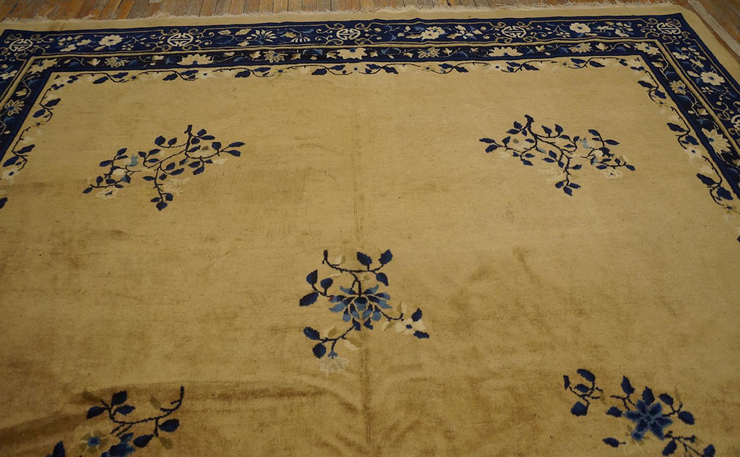 Antique Chinese Peking Rug 9' 0'' x 14' 3'' For Sale 7
