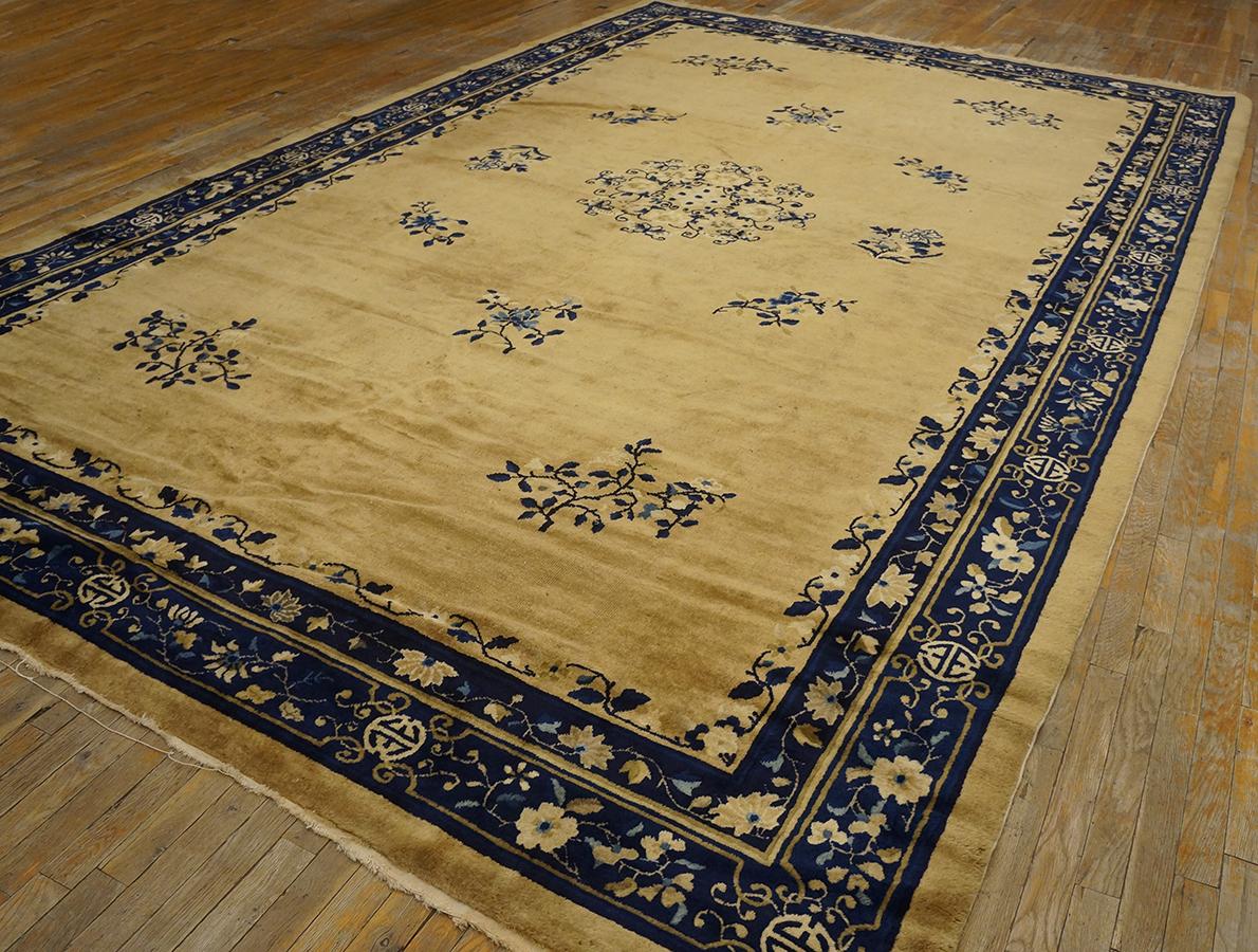 Antique Chinese Peking Rug 9' 0'' x 14' 3'' For Sale 3