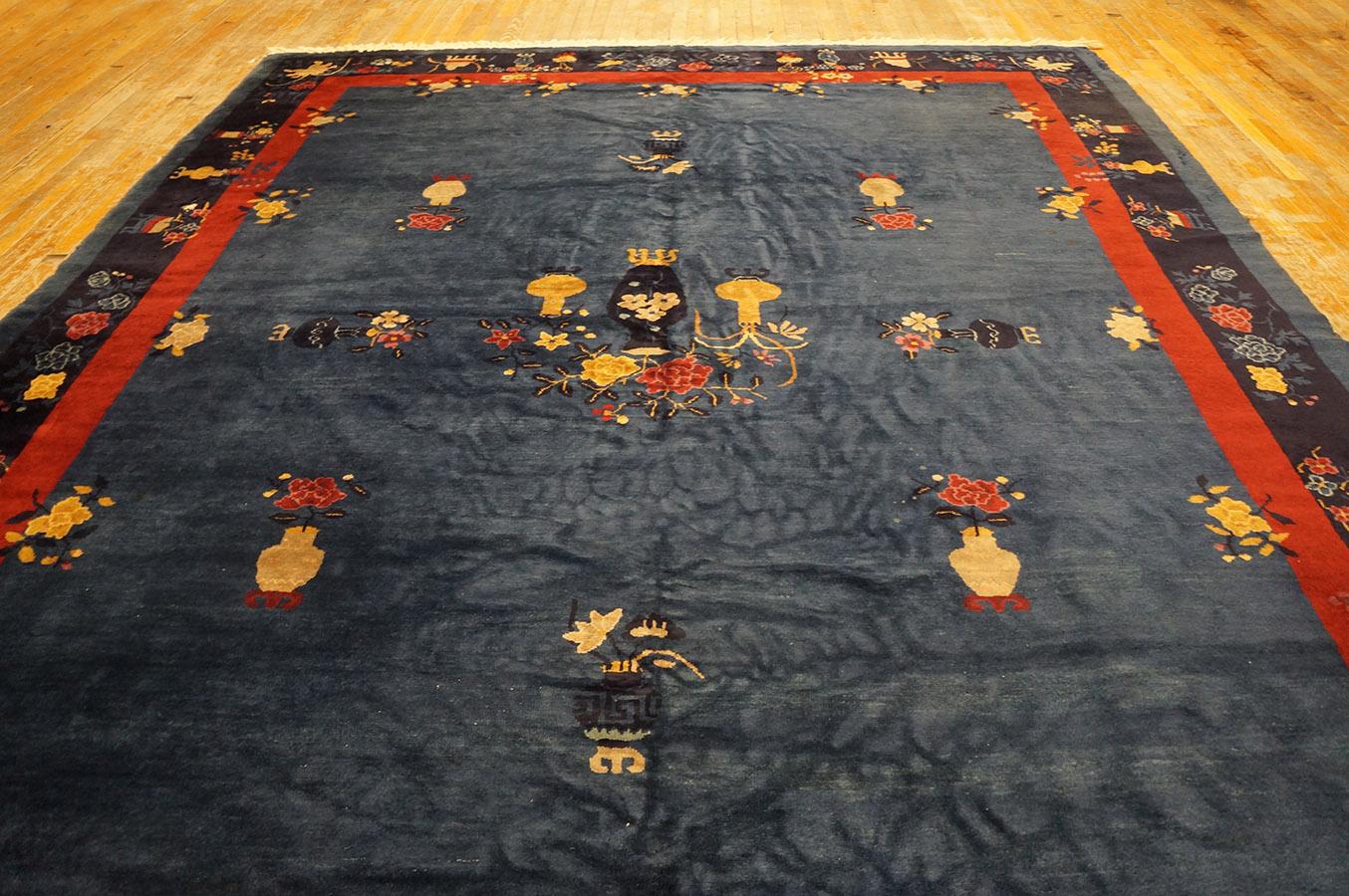 Antique Chinese Peking Rug For Sale 6