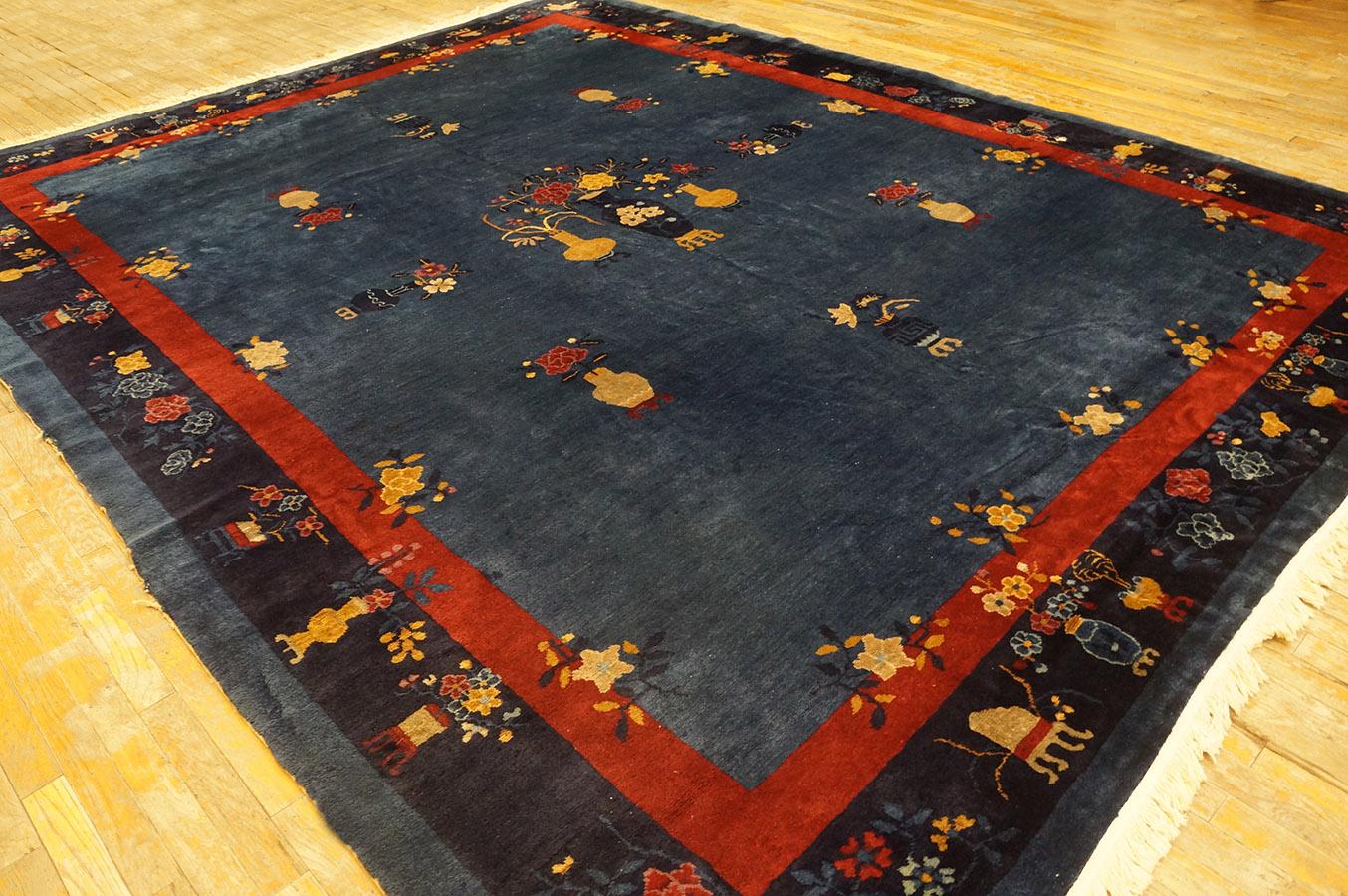 Antiker chinesischer Pekinger Teppich (Wolle) im Angebot