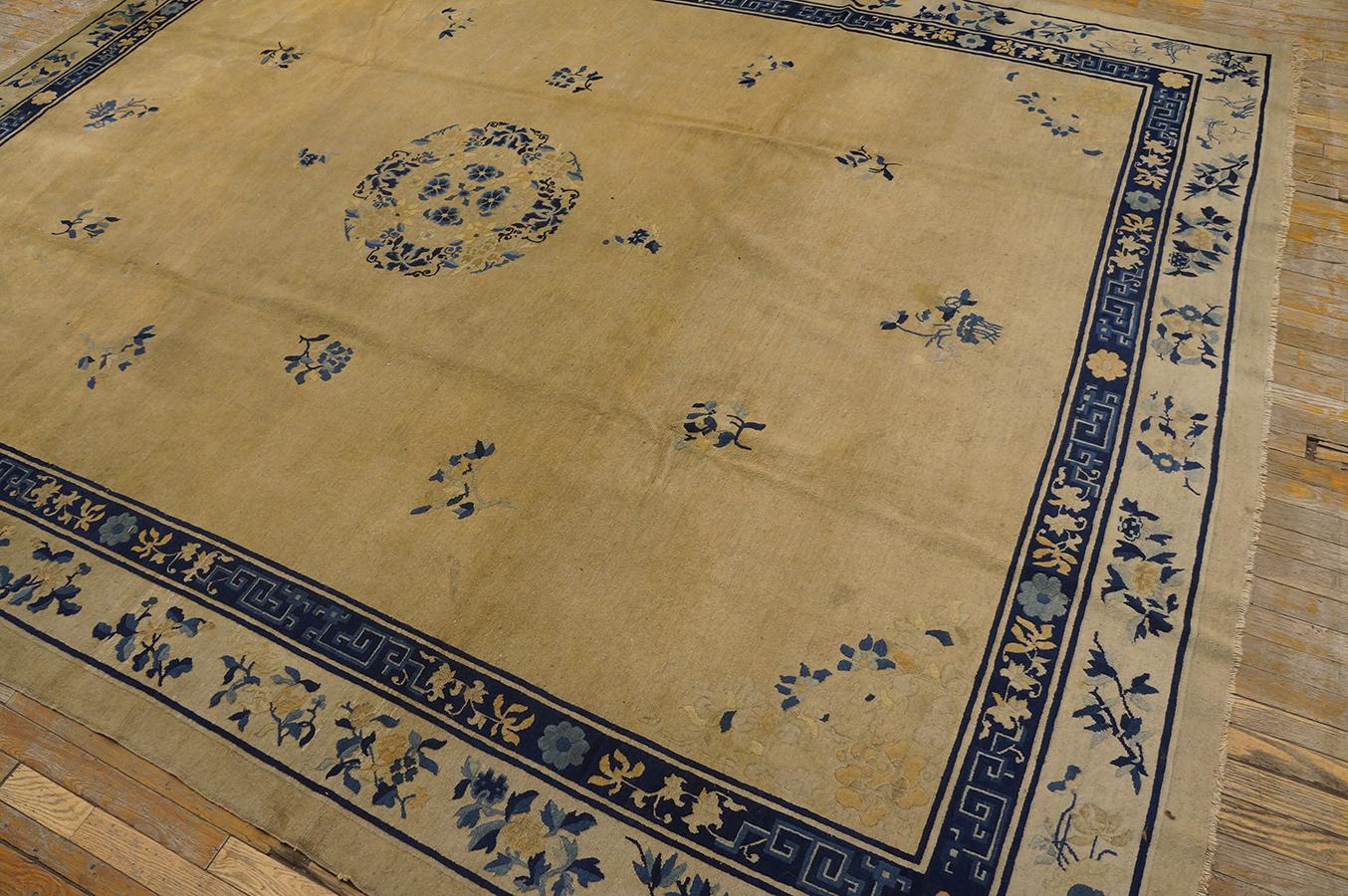 Early 20th Century Chinese Peking Carpet ( 9'1
