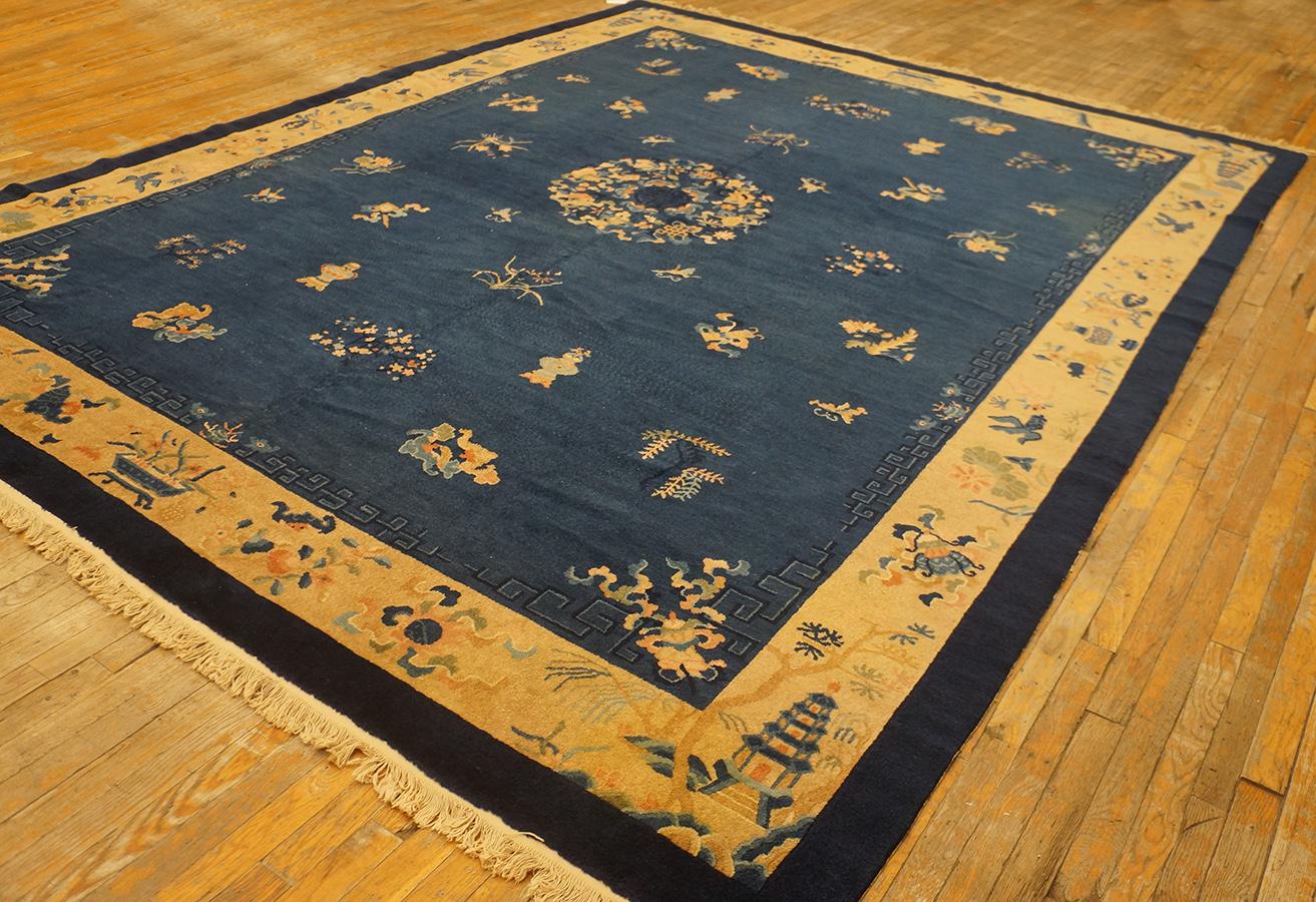 Chinois Tapis chinois de Pékin du début du 20ème siècle ( 9'1'' x 11'8'' - 277 x 356 ) en vente