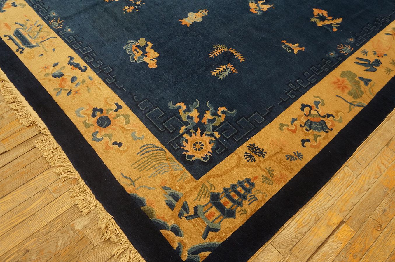 Tapis chinois de Pékin du début du 20ème siècle ( 9'1'' x 11'8'' - 277 x 356 ) en vente 1