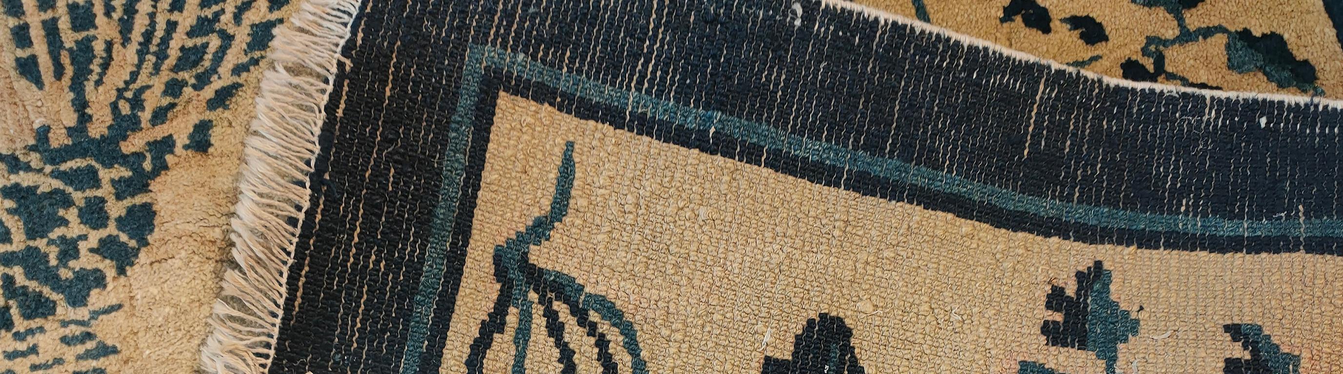 Tapis chinois ancien de Pékin de 9' 2