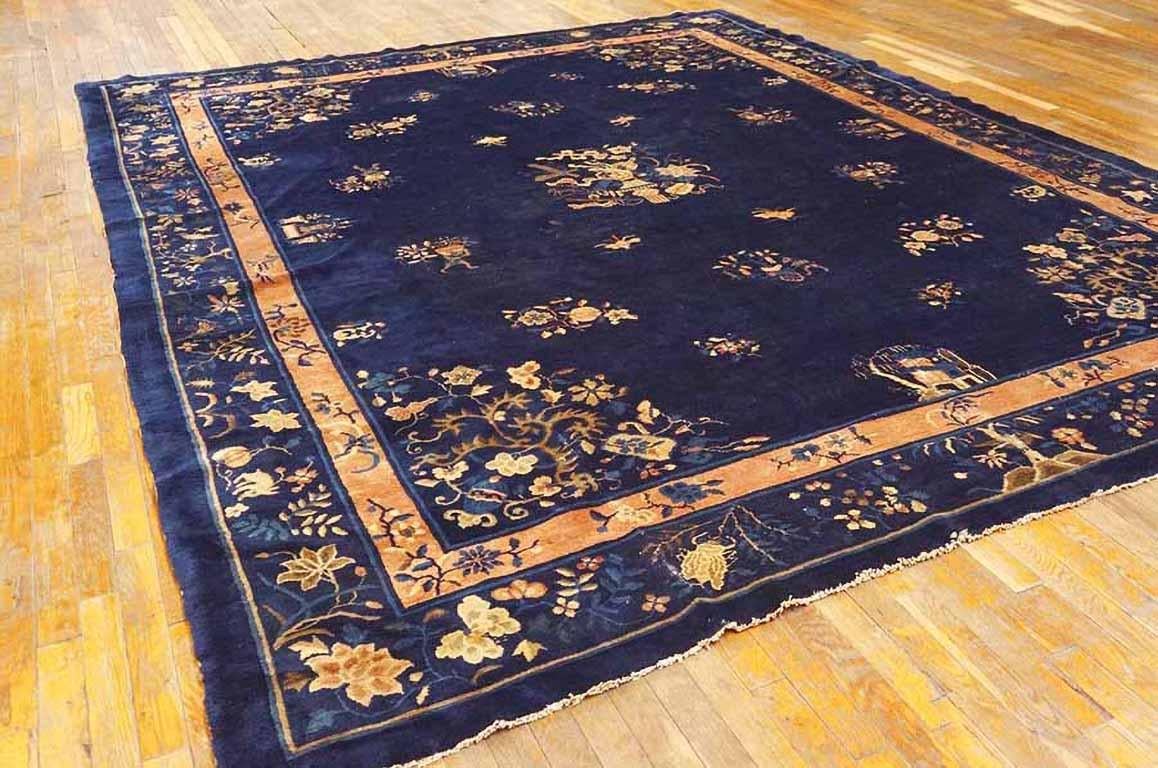 Antique Chinese Peking rug, Size: 9'2