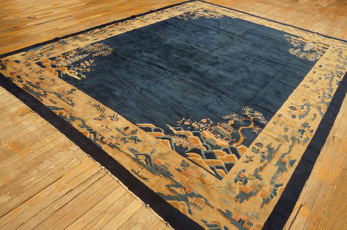 Early 20th Century Chinese Peking Carpet ( 9'2'' x 11'6'' - 280 x 350 ) For Sale 4