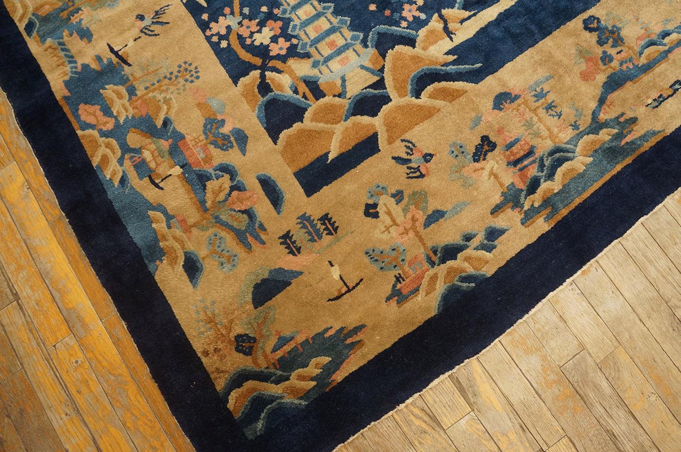Early 20th Century Chinese Peking Carpet ( 9'2'' x 11'6'' - 280 x 350 ) For Sale 5