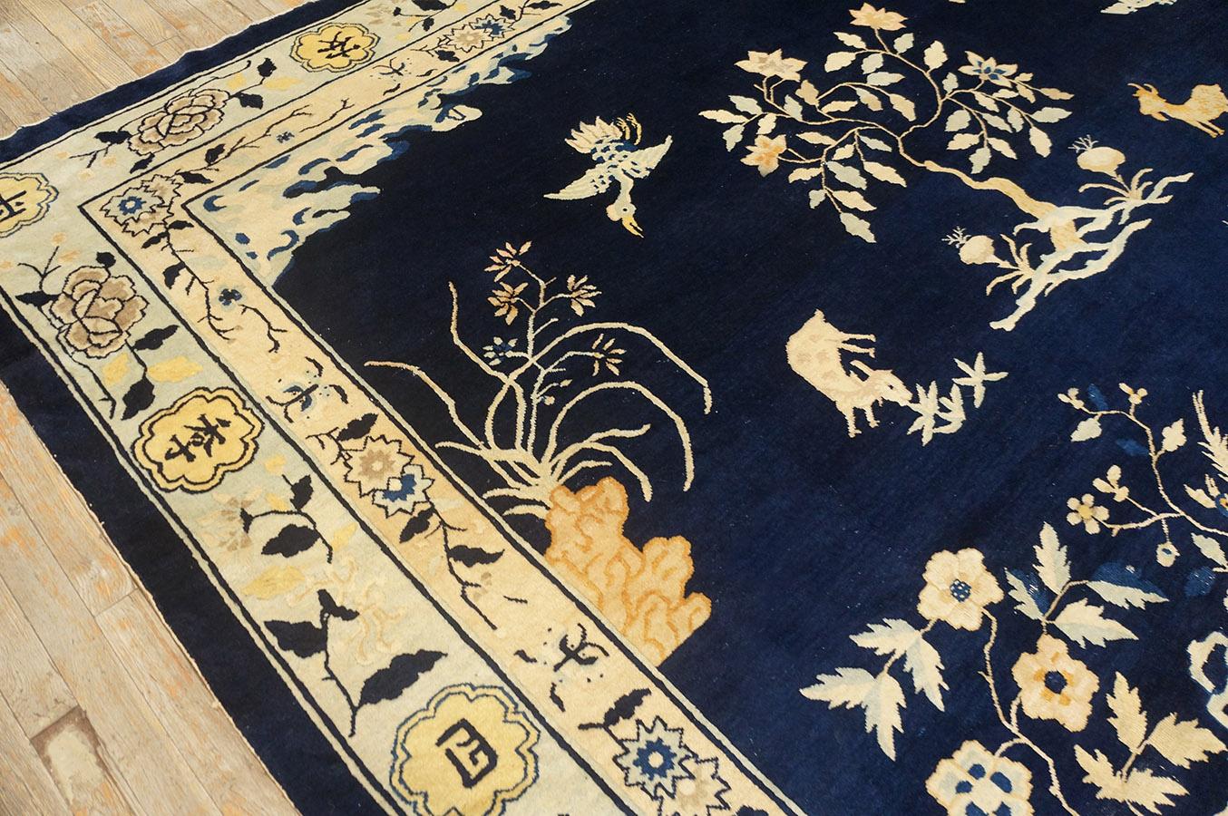 19th Century Chinese Peking Carpet ( 9'2'' x 11'8' - 280 x 355 ) For Sale 1