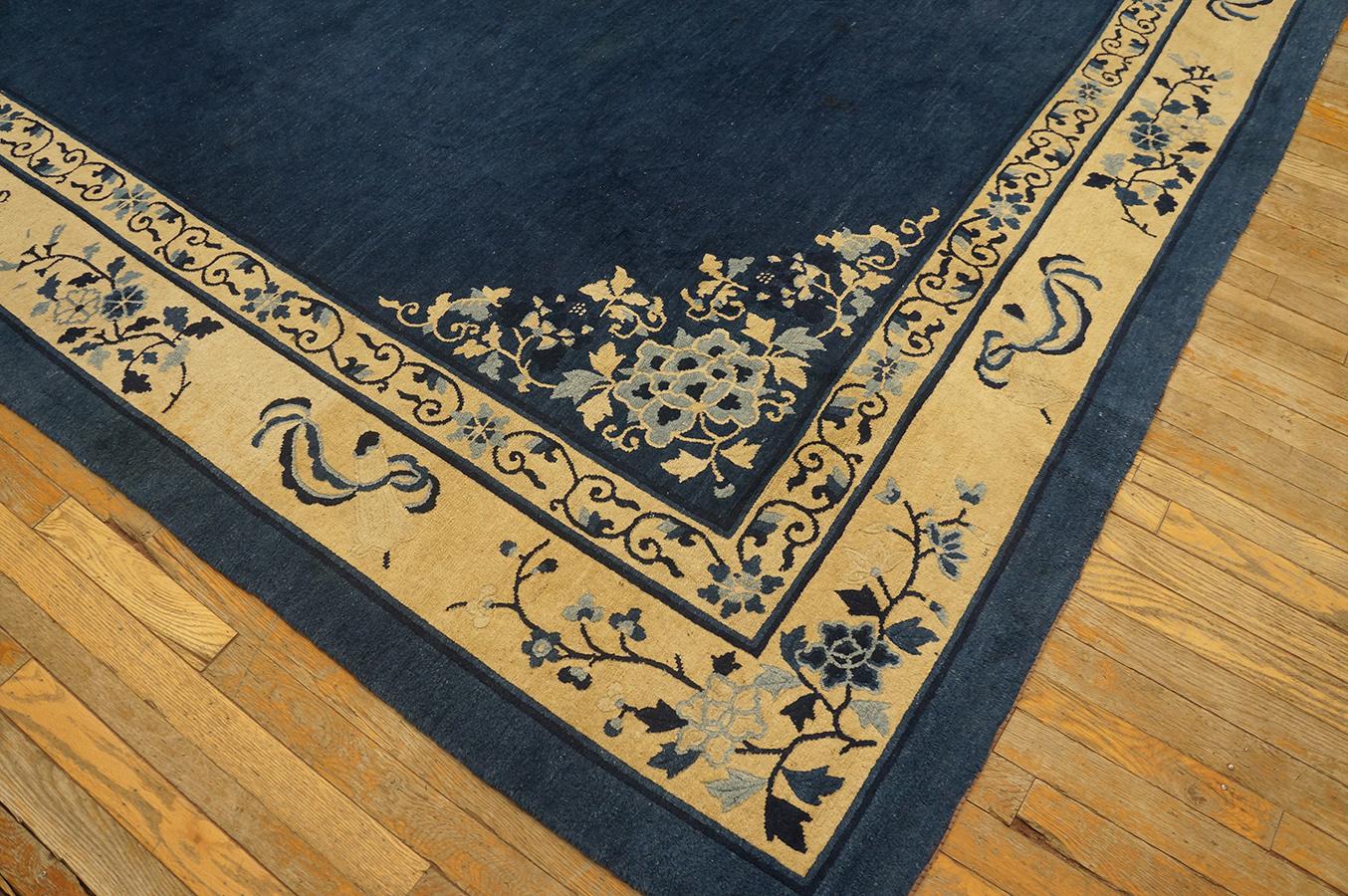 Antique Chinese Peking Rug 9' 2'' x11' 8'' For Sale 5