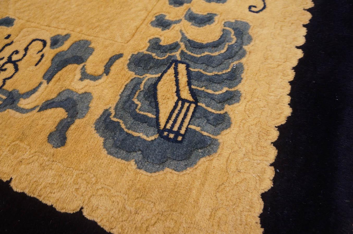 19th Century Chinese Peking Carpet ( 9'2'' x 11'8'' - 280 x 355 ) For Sale 6
