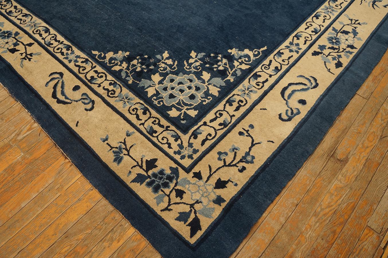 Antique Chinese Peking Rug 9' 2'' x11' 8'' For Sale 7