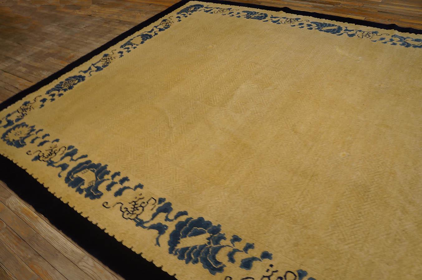 Late 19th Century 19th Century Chinese Peking Carpet ( 9'2'' x 11'8'' - 280 x 355 ) For Sale