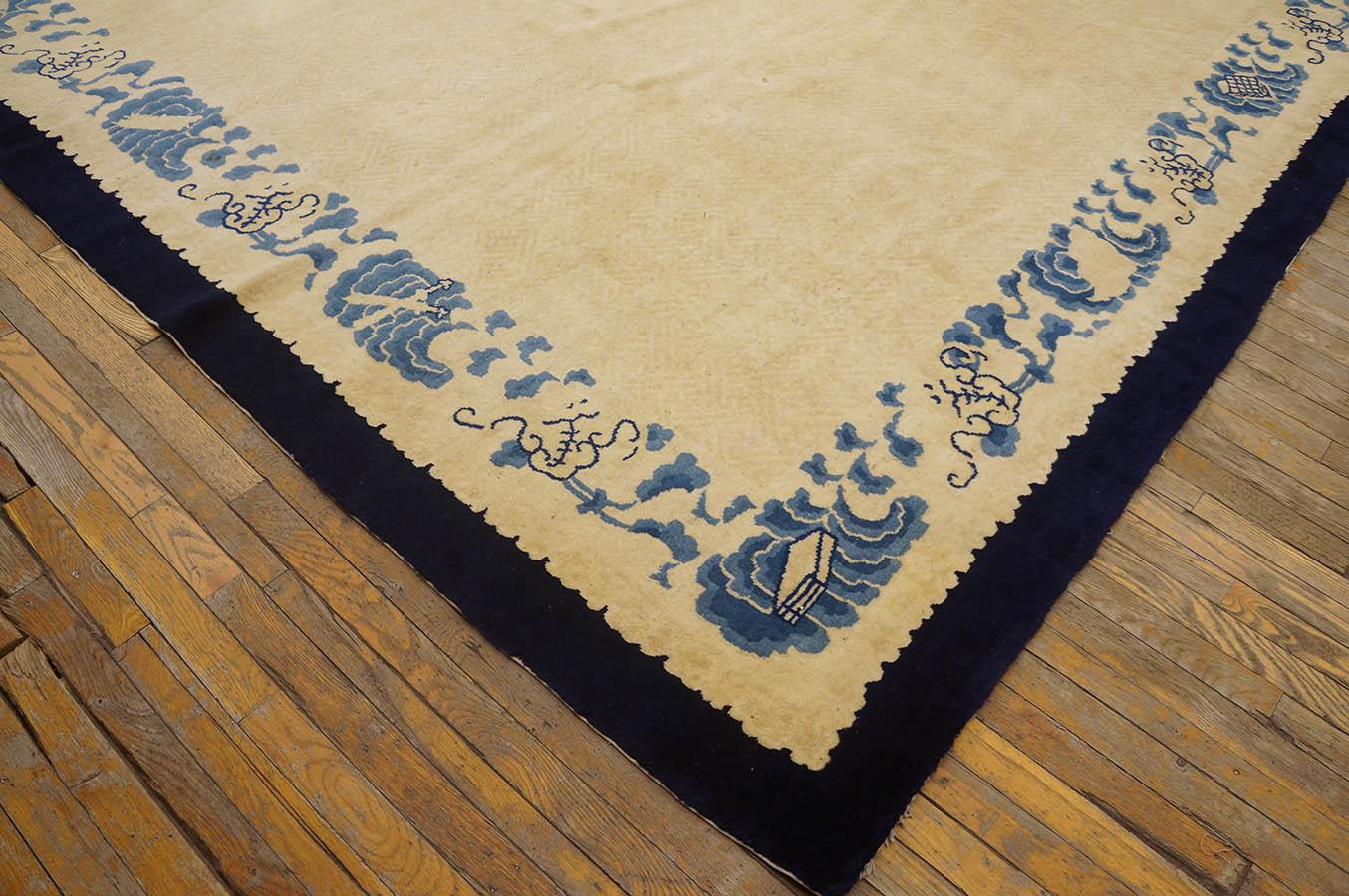 19th Century Chinese Peking Carpet ( 9'2'' x 11'8'' - 280 x 355 ) For Sale 3
