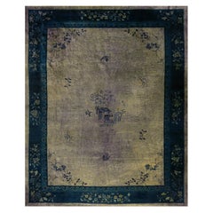 Antiker chinesischer Peking-Teppich 9' 3'' x 11' 6''