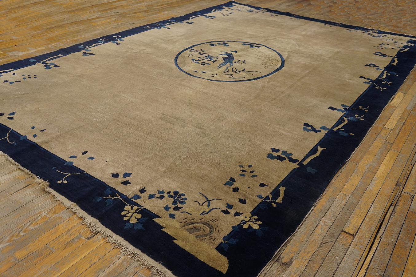 Hand-Knotted Early 20th Century Chinese Peking Carpet ( 9'3'' x 14'3'' - 282 x 435 ) For Sale
