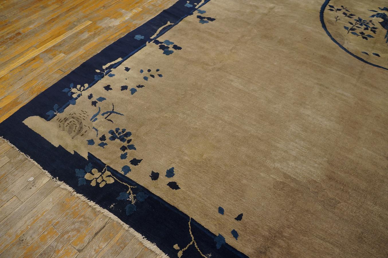 Early 20th Century Chinese Peking Carpet ( 9'3'' x 14'3'' - 282 x 435 ) For Sale 4