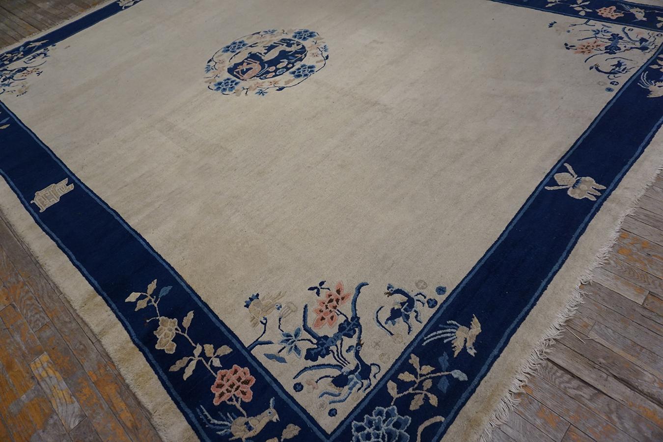 Early 20th Century Chinese Peking Carpet ( 9'3'' x 11'6'' - 282 x 351 ) For Sale 1