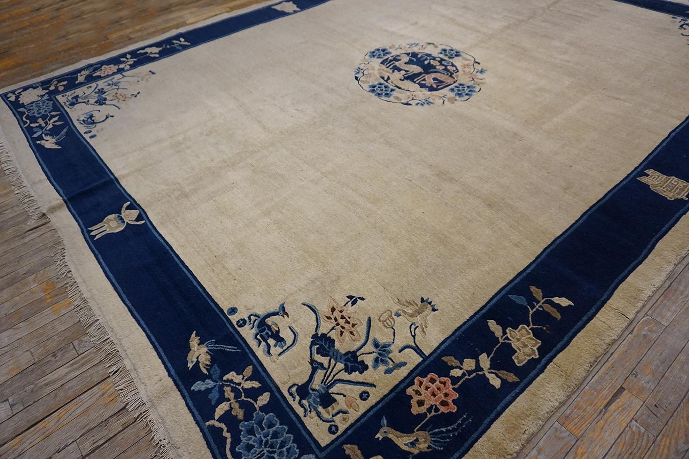 Early 20th Century Chinese Peking Carpet ( 9'3'' x 11'6'' - 282 x 351 ) For Sale 3