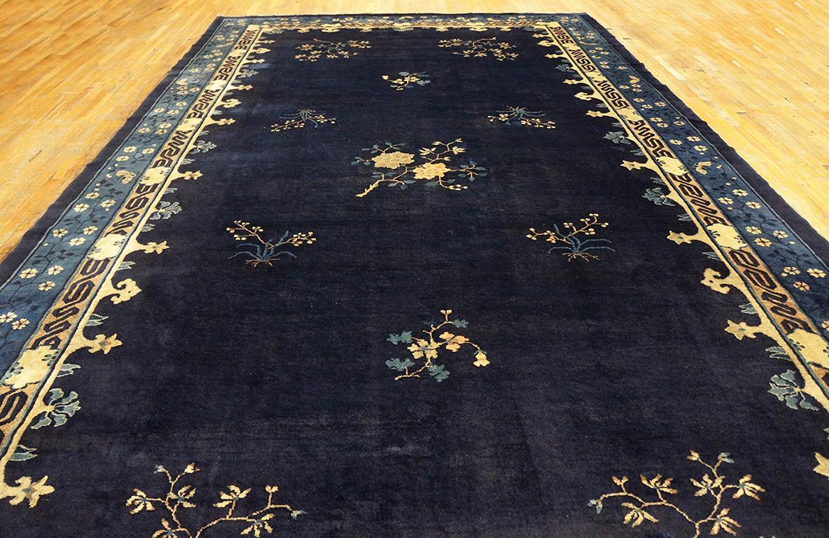 Noué à la main 1920s  Tapis chinois de Pékin ( 9'3