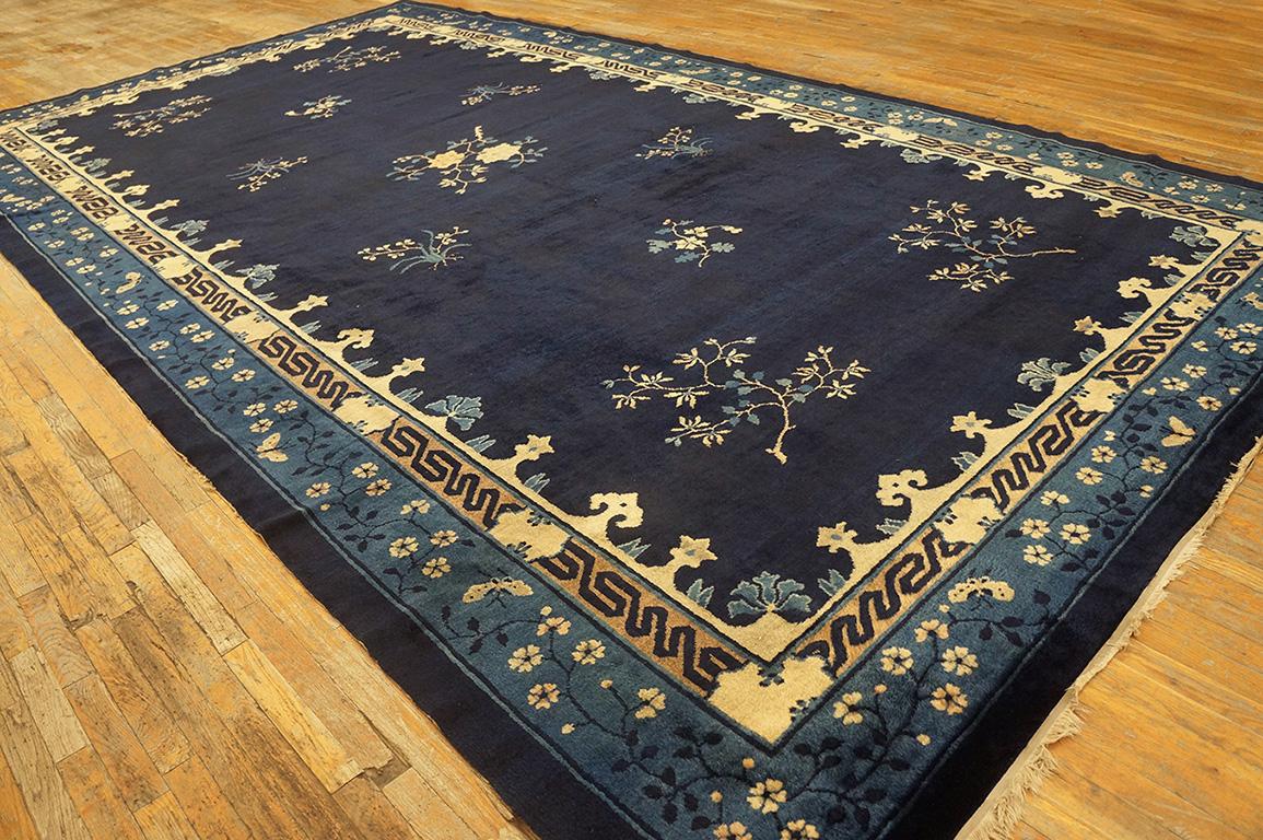Early 20th Century 1920s  Chinese Peking Carpet ( 9'3