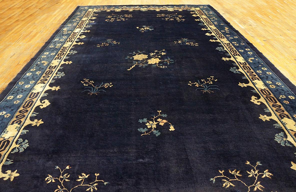 Wool 1920s  Chinese Peking Carpet ( 9'3