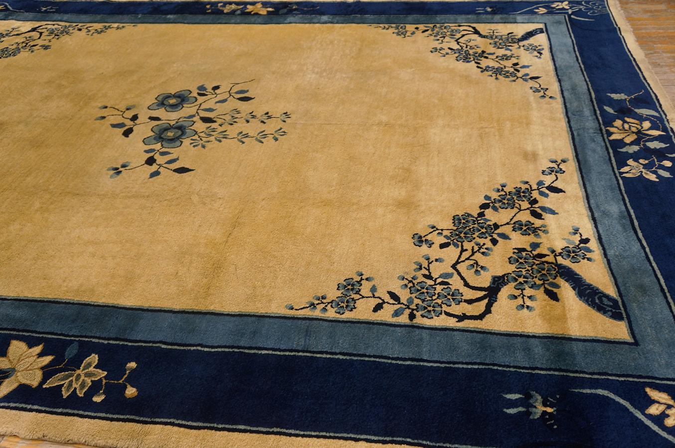 Antique Chinese, Peking Rug 9' 3'' x 11' 6'' For Sale 9