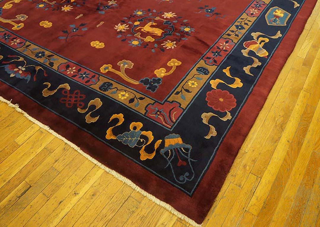 Cinese Tappeto antico cinese - Pechino  9' 4'' x 11' 6'' in vendita