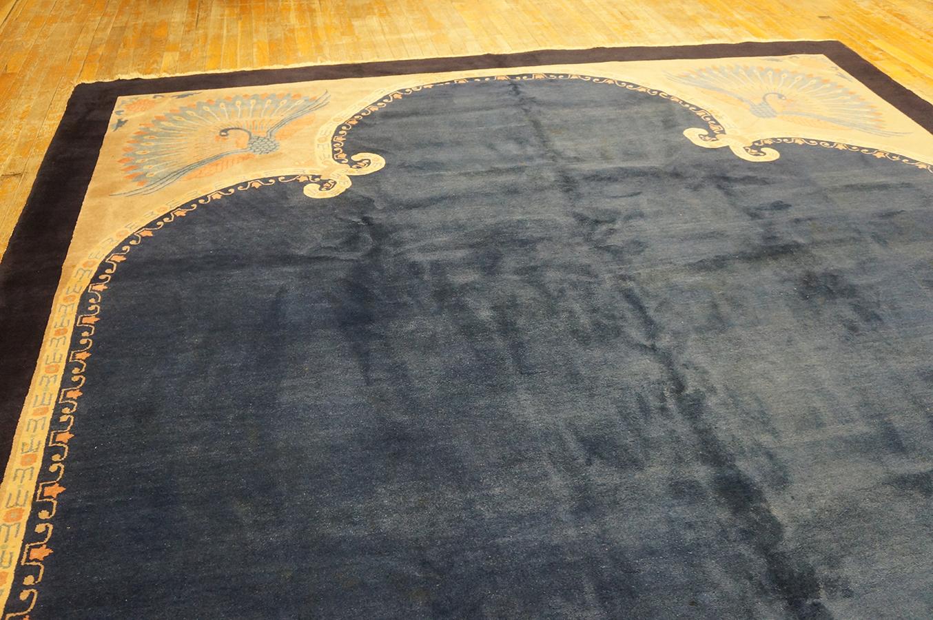 Wool 1920s Chinese Peking Carpet ( 9' 6
