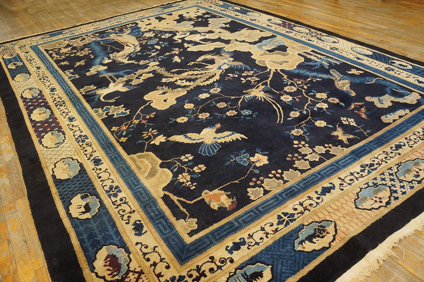 Inizio XX secolo Tappeto cinese di Pechino dell'inizio del XX secolo ( 9'9'' x 13'6'' - 298 x 412 ) in vendita